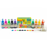 10 Rangoli Colour Powder Bottles