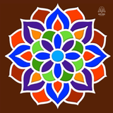 MDF Rangoli Board | Design R | Pack of 1