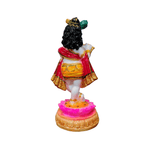 Resin Krishna Kishan Murti Idol Statue Sculpture - 15cm Multicolour | Spiritual Decor - Divinesansar