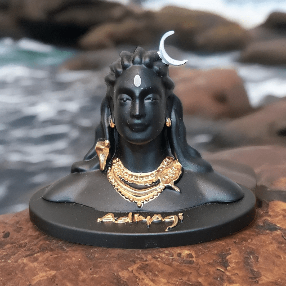 Adiyogi Shiva Statue for Car Dashboard - Divinesansar