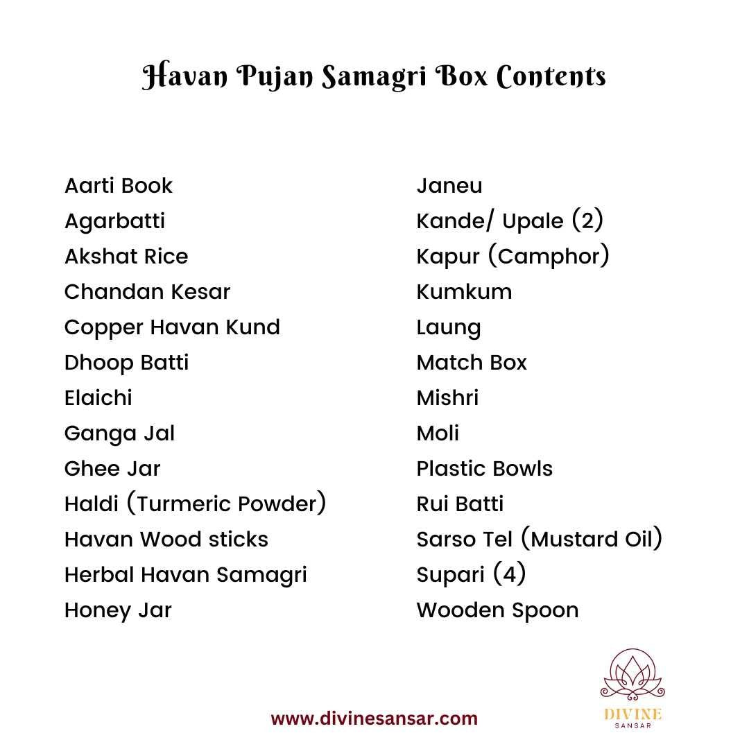 Havan Pooja Box - Divinesansar