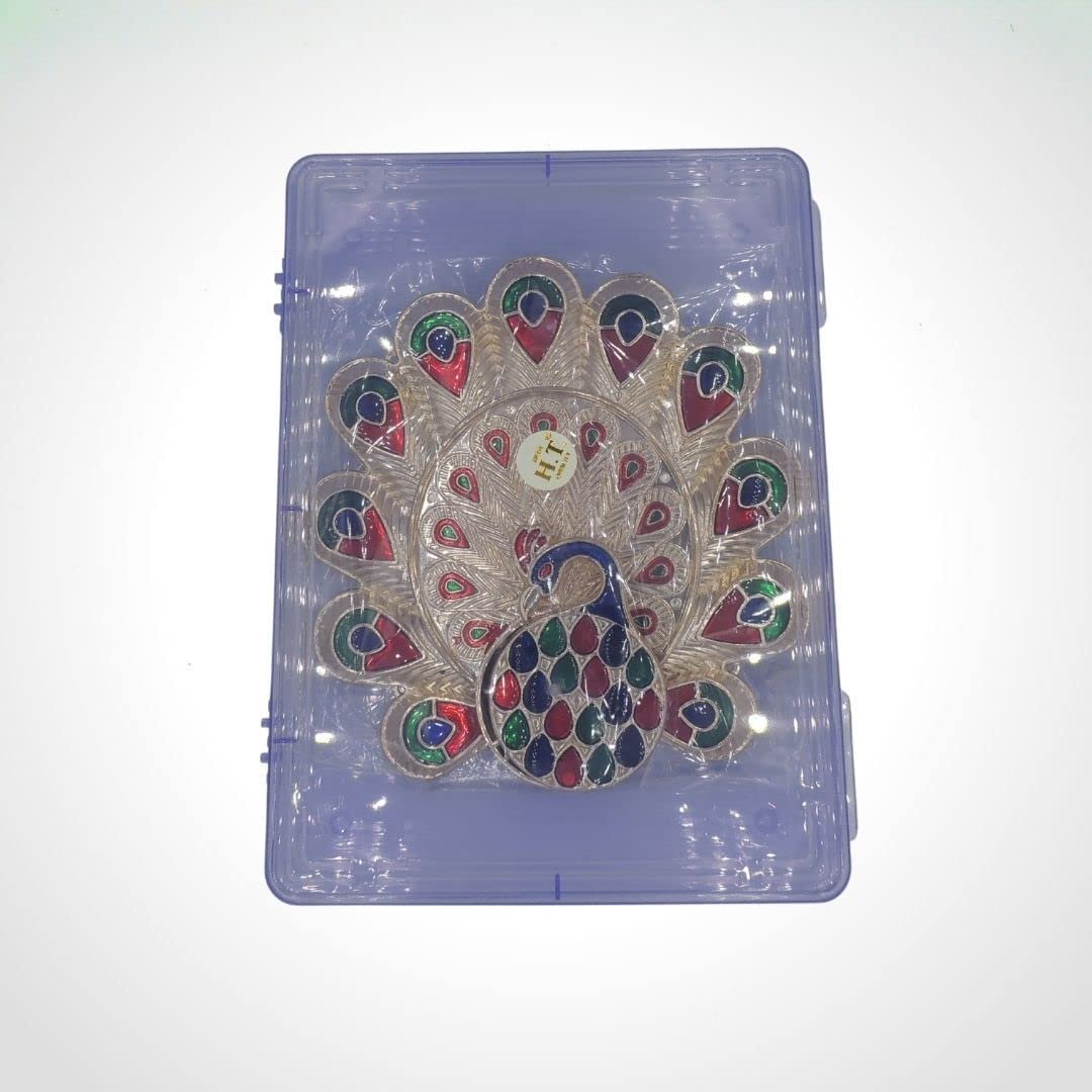 Haldi Kumkum Holder Peacock Shape - Divinesansar