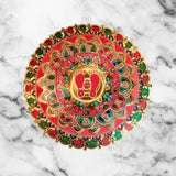 Rangoli Golden Sticker | Desgin S5|14.5 inch - Divinesansar