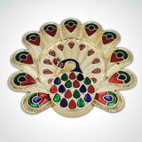 Haldi Kumkum Holder Peacock Shape - Divinesansar