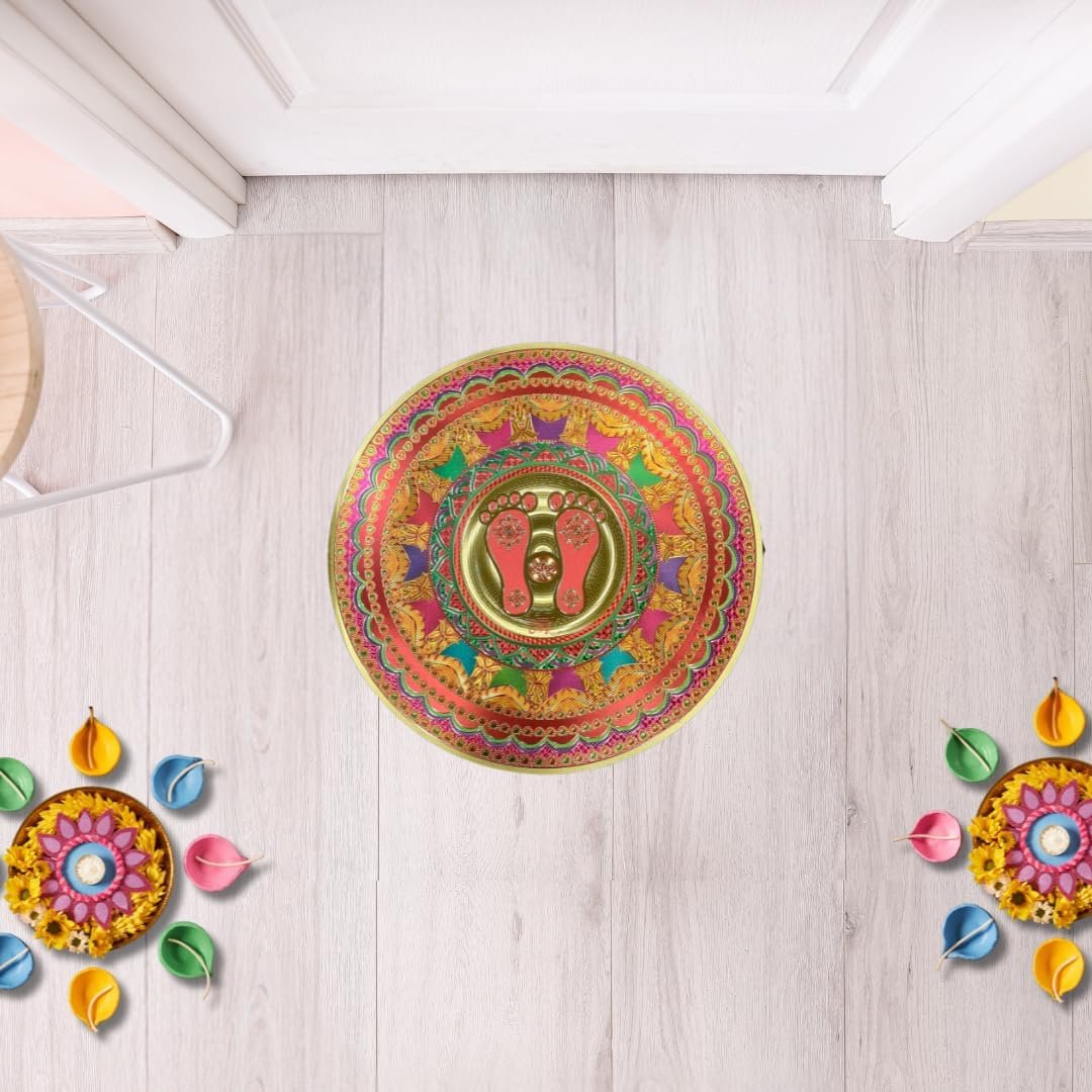 Rangoli Golden Sticker | Desgin S3| 14.5 inch - Divinesansar