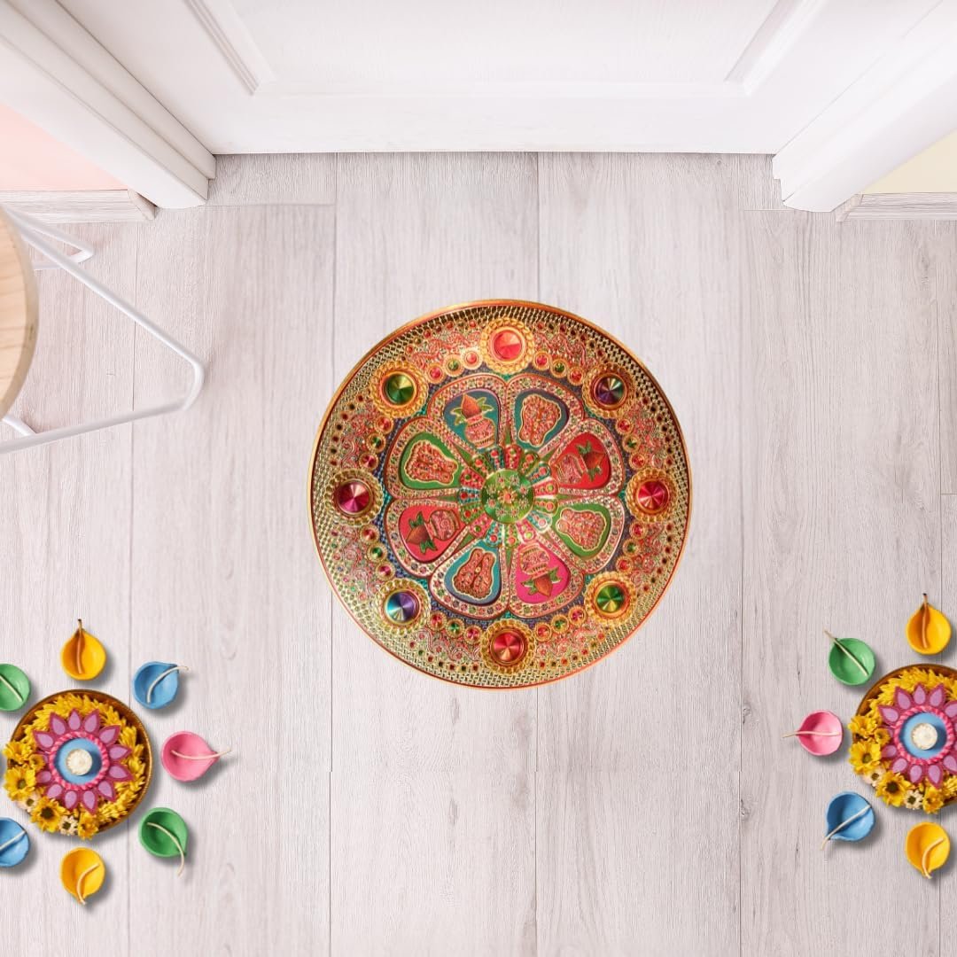 Rangoli Golden Sticker | Desgin S4 | 14.5 inch - Divinesansar