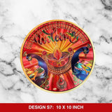 Rangoli Golden Sticker | Desgin S7 | 10 inch - Divinesansar