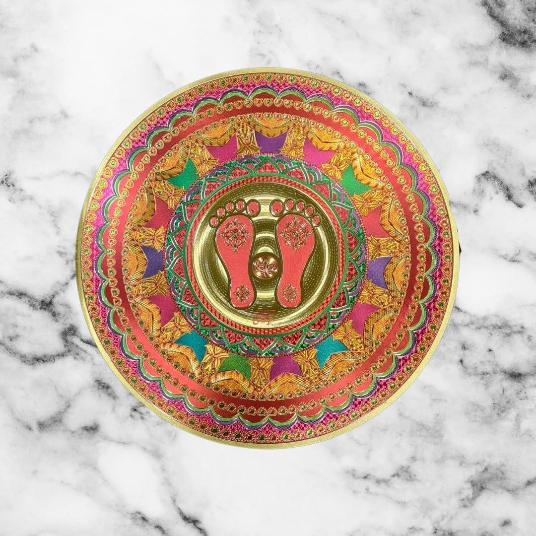 Rangoli Golden Sticker | Desgin S3| 14.5 inch - Divinesansar