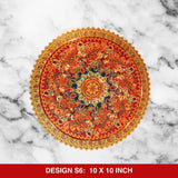 Rangoli Golden Sticker | Desgin S6 | 10 inch - Divinesansar