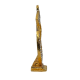 Golden Om Symbol Idol with Sparkling Stones