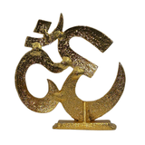 Golden Om Symbol Idol with Sparkling Stones