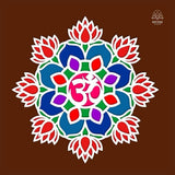 MDF Rangoli Board | Design A | Pack of 1 - Divinesansar