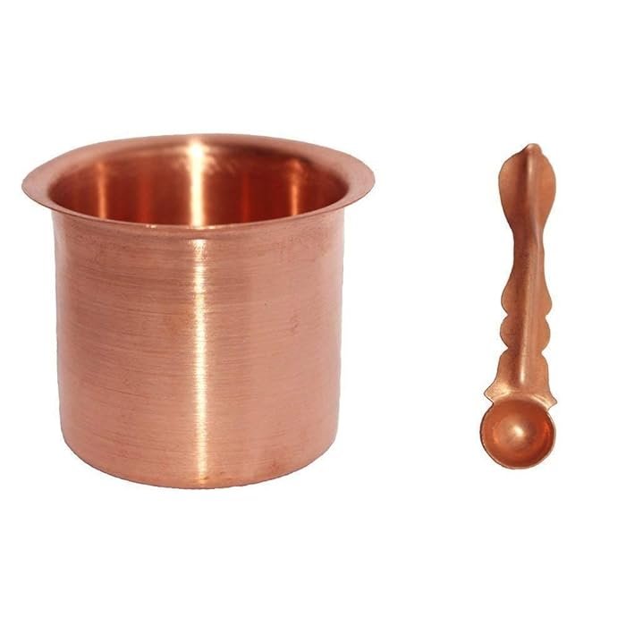 Copper Achmani with Spoon - Divinesansar