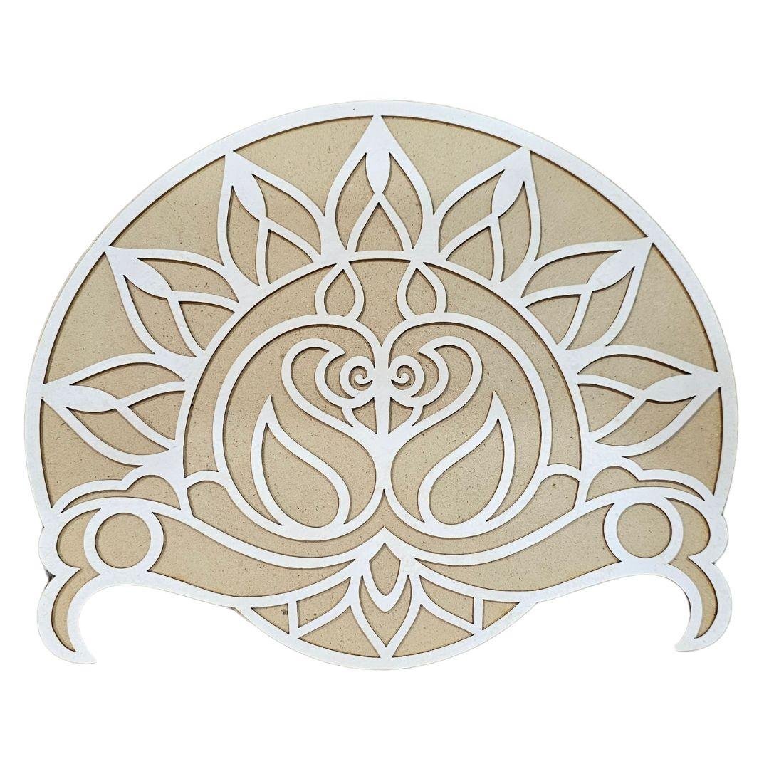 MDF Rangoli Board | Design E | Pack of 1 - Divinesansar