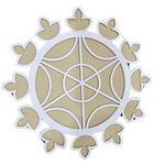 MDF Rangoli Board | Design F | Pack of 1 - Divinesansar