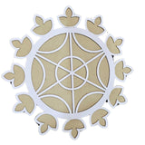 MDF Rangoli Board | Design F | Pack of 1 - Divinesansar