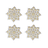 MDF Rangoli Board | Design O | 4" x 4" | Set of 4 - Divinesansar