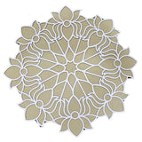 MDF Rangoli Board | Design S | Pack of 1 - Divinesansar