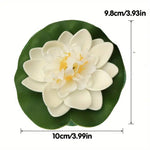Floating Lotus Flower with Lily Pads | Set of 6 - Divinesansar