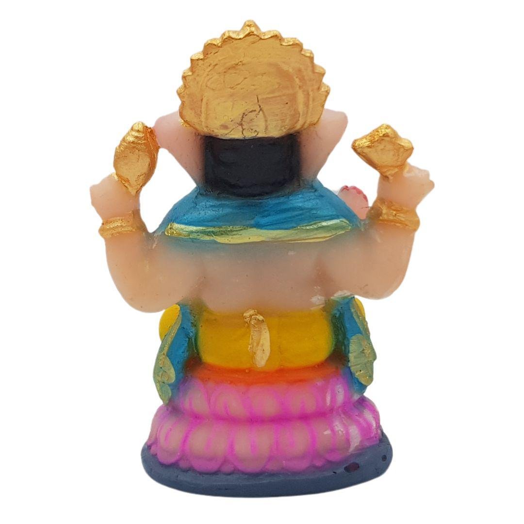 Divine Ganesha Statue | Multicolour | 4 Inches - Divinesansar