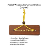 Pocket Wooden Hanuman Chalisa
