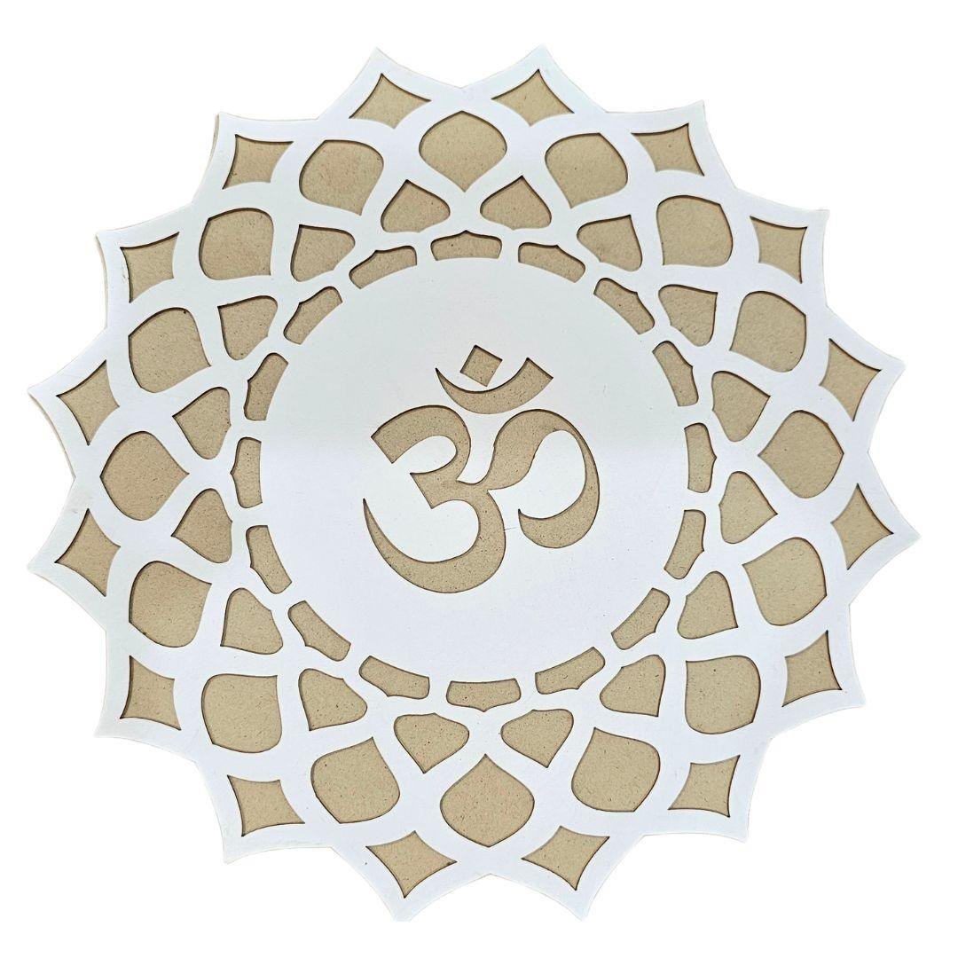 MDF Rangoli Board | Design G | Pack of 1 - Divinesansar