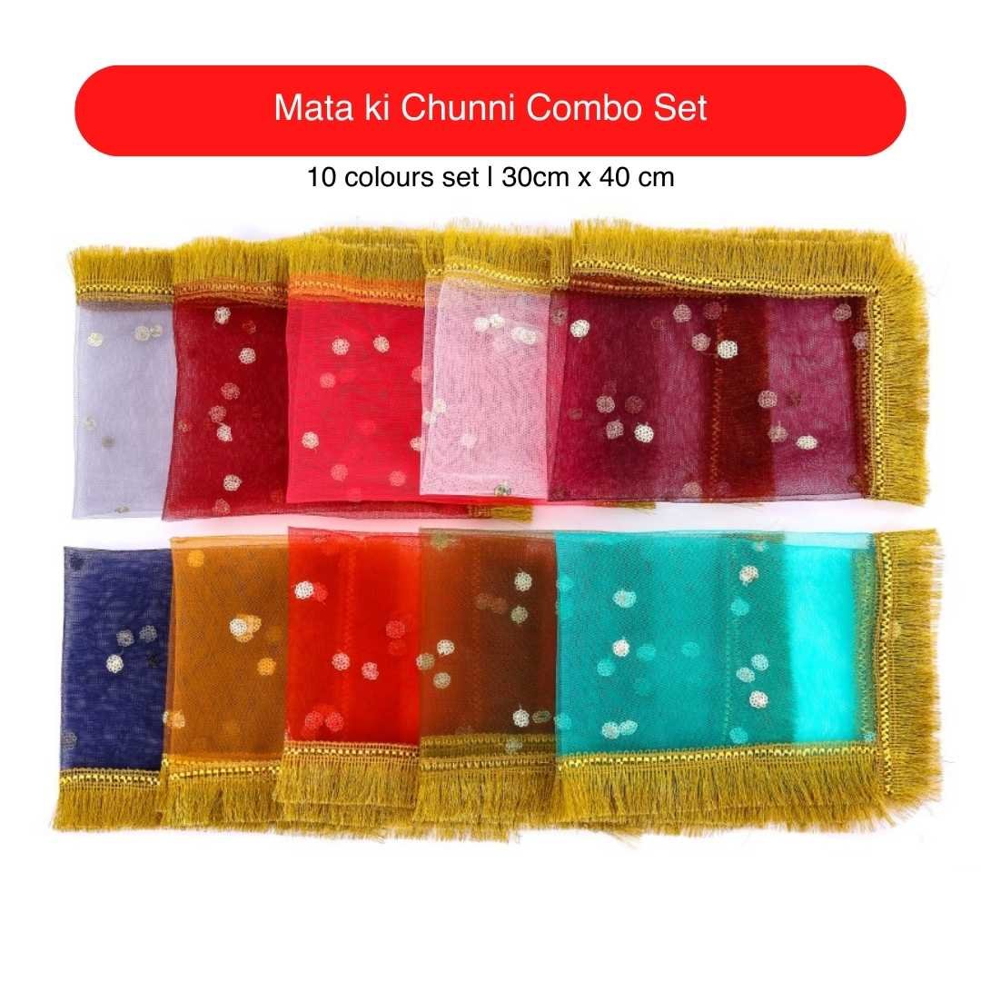 Mata Ki Chunni Combo | Set of 10 - Divinesansar