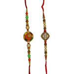 Premium Designer Rakhi Combo 2 (Set of 2) - Divinesansar