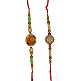 Premium Designer Rakhi Combo 2 (Set of 2) - Divinesansar