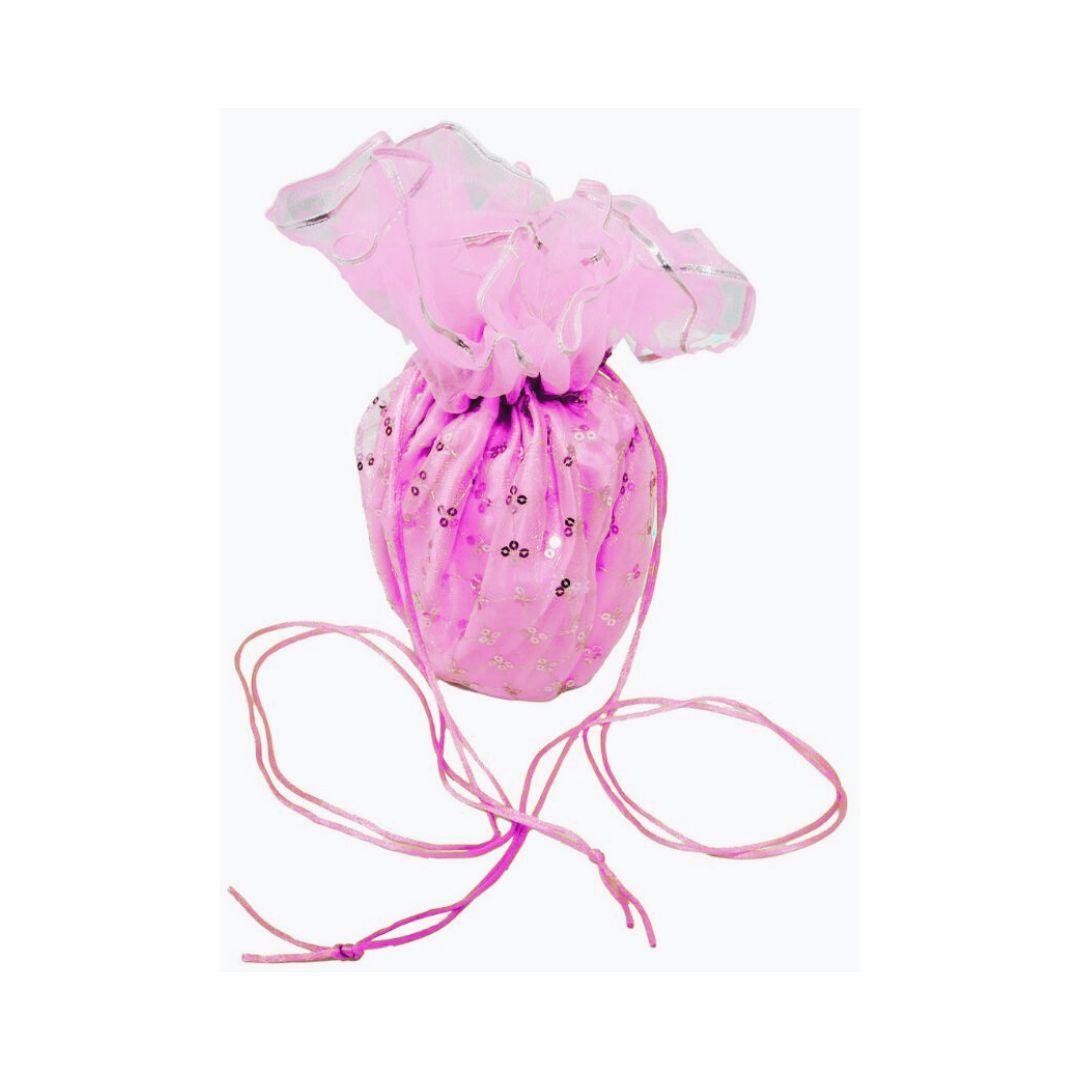 Shagun Potli Light Pink | 45cm Diameter - Divinesansar