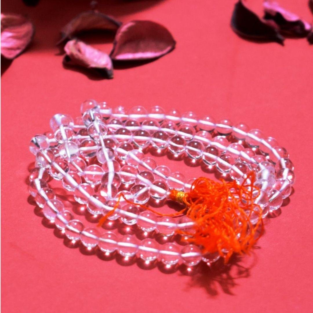 Sphatik Beads Mala - Divinesansar