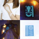 Glow-in-the-Dark Mehndi Style Tattoo - Divinesansar