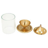 Akhand Diya with Glass Cover - Divinesansar