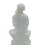 Sai Baba statue white - 5 inch - Divinesansar