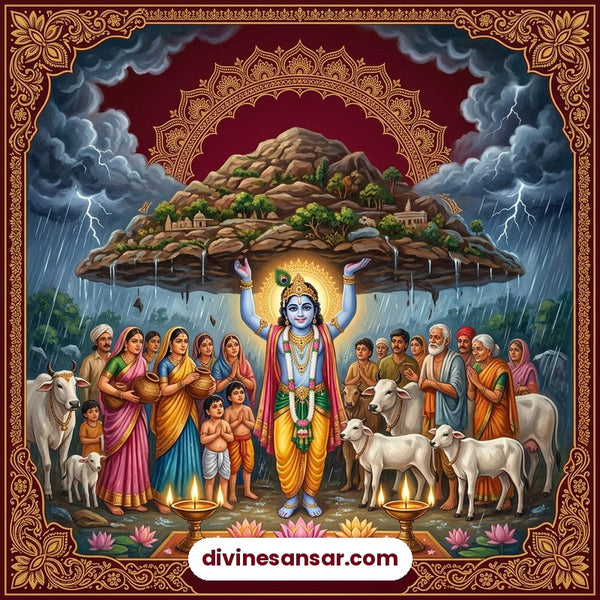 Krishna - Govardhan Puja / Annakut - Divine Sansar