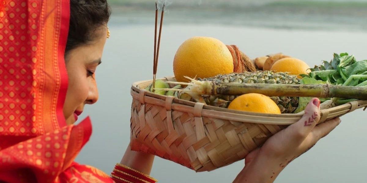 Chhath Puja 2026 Sandhya Arghya offering to the setting sun - Divine Sansar UAE guide