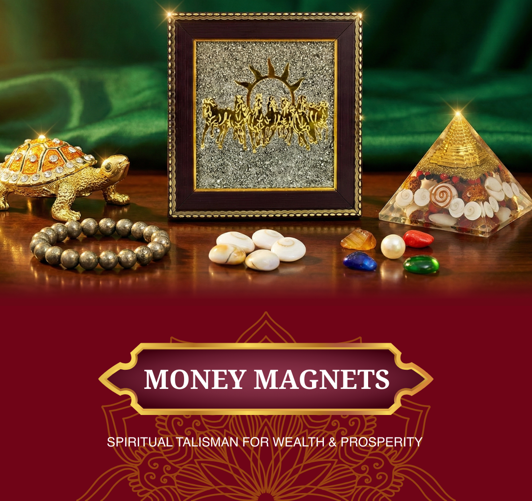 Money Magnets spiritual talismans for wealth and prosperity - Divine Sansar UAE