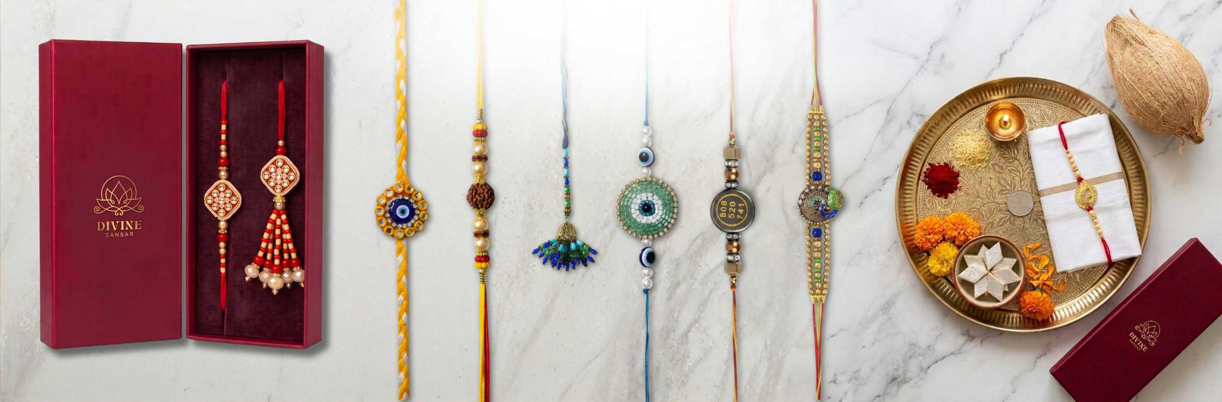 Divine Sansar Rakhi Collection banner - Raksha Bandhan gifts and rakhis in the UAE