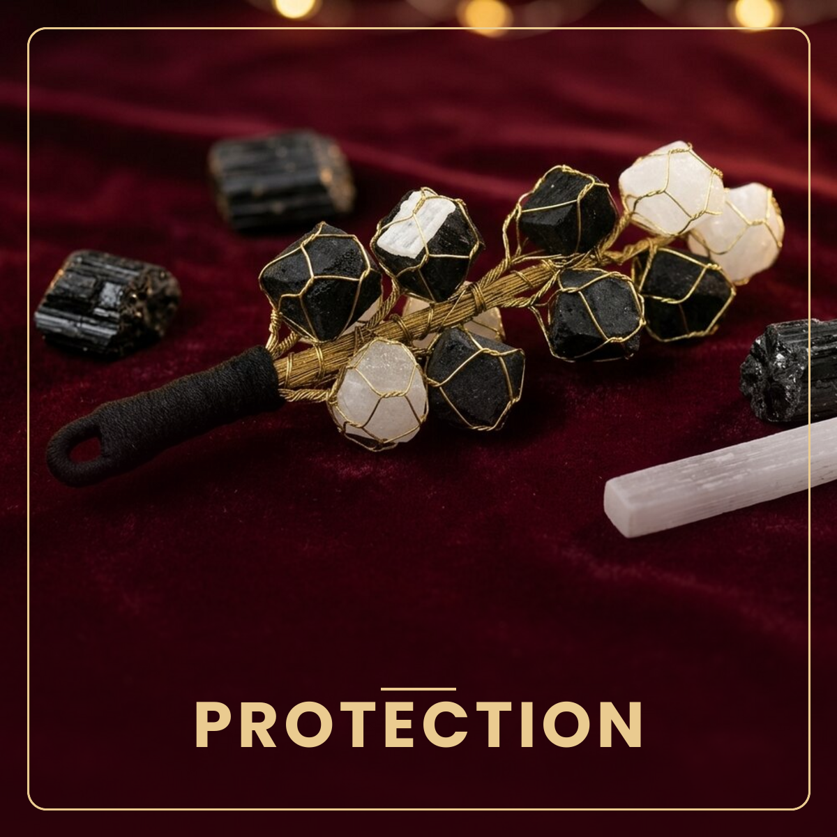 Protection and Grounding crystal hanging collection - Divine Sansar