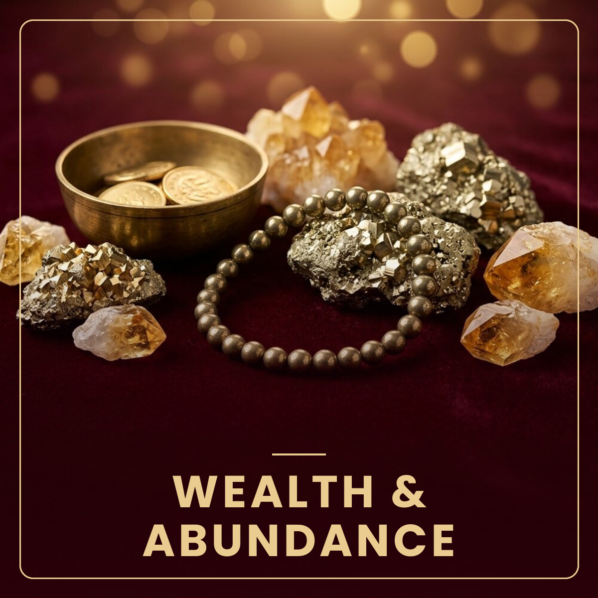 Wealth and Abundance crystals collection - Divine Sansar
