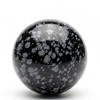 Obsidian crystal sphere - Divine Sansar