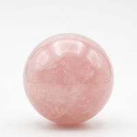 Rose Quartz crystal sphere - Divine Sansar
