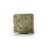 Ashtadhatu Shree Yantra 9x9 cm hand cast eight metal plate - Divine Sansar