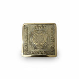 Ashtadhatu Shree Yantra 9x9 cm hand cast eight metal plate - Divine Sansar