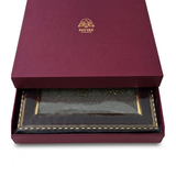 Divine Sansar Seven Running Horses pyrite frame in open premium maroon gift box - Vastu gift UAE