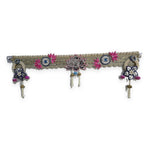 Full view of the Divine Sansar lotus and evil eye bandhanwar on a white background