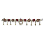 Full view of the Divine Sansar pearl string toran on a white background