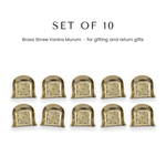 Set of 10 brass Shree Yantra soop for Diwali return gifts UAE - Divine Sansar