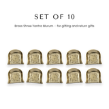 Set of 10 brass Shree Yantra soop for Diwali return gifts UAE - Divine Sansar