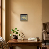 Divine Sansar Seven Running Horses pyrite frame mounted on wall - Vastu home decor UAE